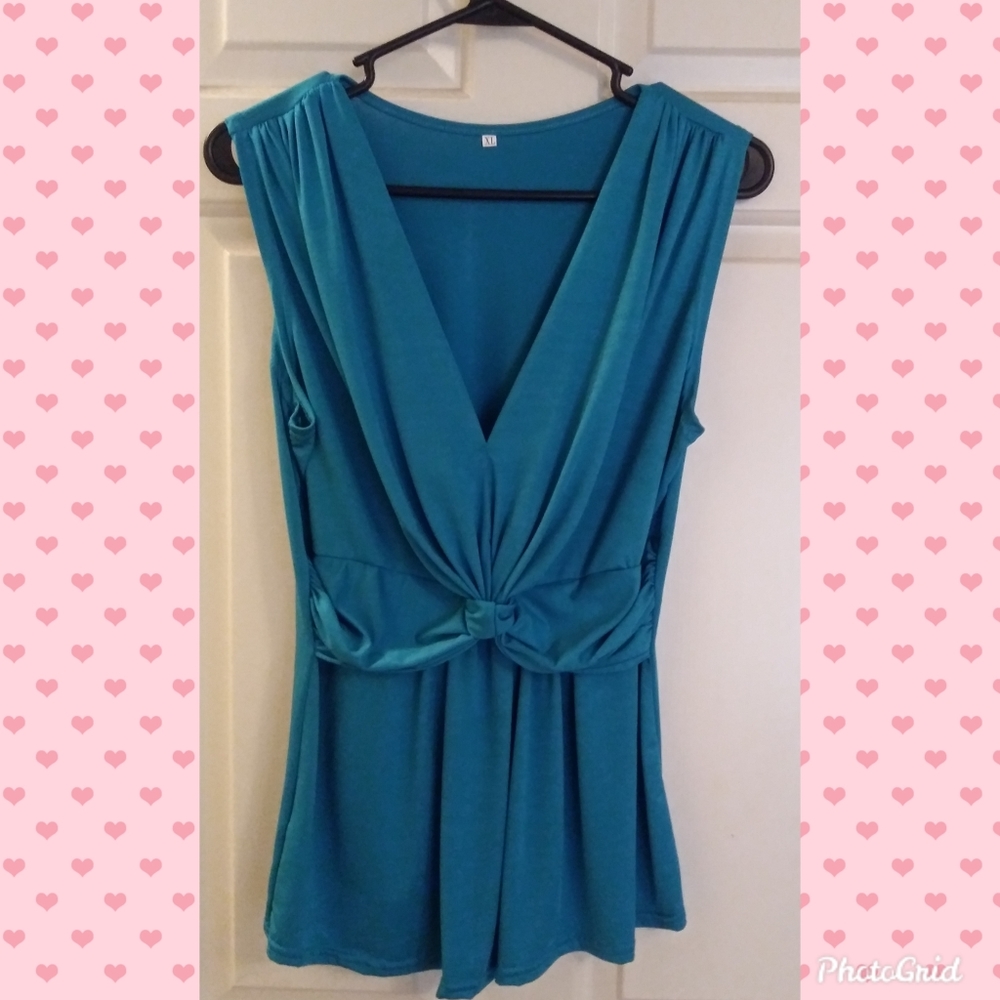 Turquoise Woman's blouse